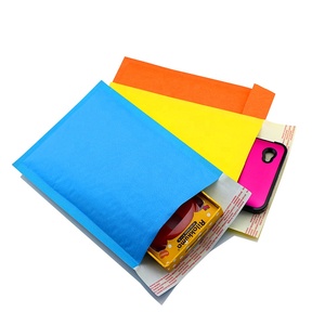 Enveloppes rembourrées en papier Kraft blanc, sachet à bulles en papier Kraft rose écologique, vente en gros, 50 pièces - Product Image 1
