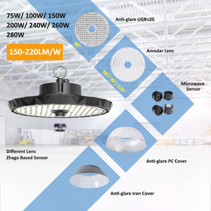 Châu Âu ánh sáng bay cao ugr <30 Dali 1-10V 75W 80W 120W 150W 200W 220W ánh sáng bay cao <span class=keywords><strong>UFO</strong></span> với cảm biến chuyển động - Product Image 2
