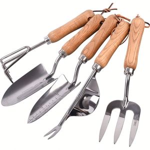 Meilleures ventes : Kit d'outils de jardinage manuels en acier inoxydable robuste, avec truelle, sécateur et sac – Cadeau idéal pour le jardinage en extérieur - Product Image 5