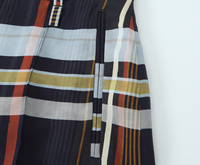 ZEVITY 2026 Nouvelle marque Pantalon large à carreaux vintage pour femme, imprimé à carreaux assortis, pantalon long décontracté rétro pour femme, vêtements Mujer