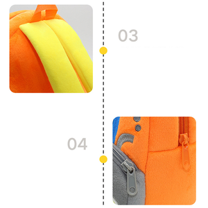 免费样品兔耳毛绒背包女童玩具书包儿童户外旅行背包学生软可爱兔子背包包玩具 - Product Image 5