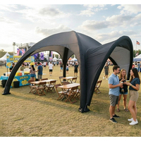 Dôme publicitaire gonflable sur mesure hermétique, tente géante scellée à l'air pour les sports et courses en plein air