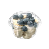 Gobelet d'emballage pour mini-puddings et glaces en plastique PET transparent écologique, récipient jetable pour gâteaux et desserts avec couvercles