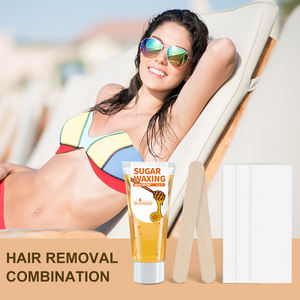 Kit de cire à épiler <span class=keywords><strong>au</strong></span> <span class=keywords><strong>sucre</strong></span> 50g, moins douloureux, soluble dans l'eau et sans chaleur, pour tous les types de peau et de poils corporels, pour l'<span class=keywords><strong>épilation</strong></span> des zones du bikini/intimes - Product Image 3