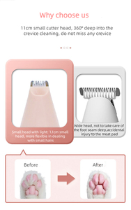 Cordless Cat Small Dog Paw <strong>Hair</strong> <strong>Trimmer</strong> Ceramic Blade Electric <strong>Pet</strong> Grooming Clippers