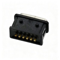 Port de charge femelle USB Type-C 3.0 6 broches SMT PCB à souder, étanche IP68, haute qualité, 12V