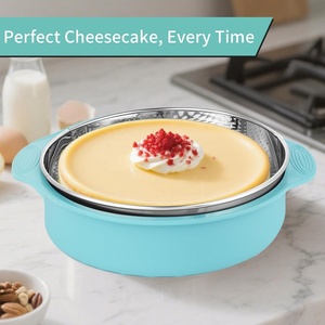 Bán buôn tùy chỉnh BPA free Non-Stick Silicone leakproof mùa xuân hình thức Pan Protector cho Cheesecake - Product Image 4