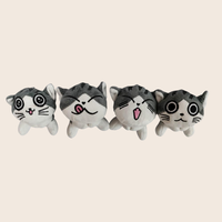 Mini sac porte-clés Kawaii mignon en peluche animaux chats sac à main suspendu cartable pendentif enfants cadeau pour machine à poupée