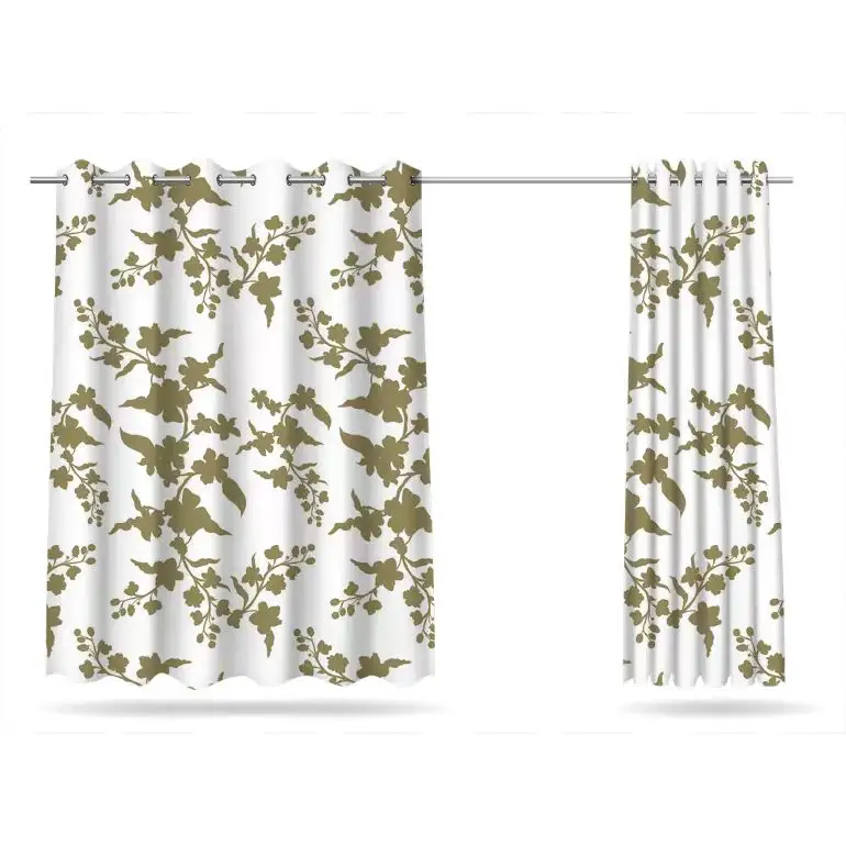 Personalização de suporte de tecido para cortina de flor 100% poliéster Goden