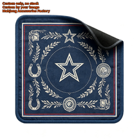 Tapis de jeu de Mahjong personnalisé imprimé, 4 joueurs, carré, antidérapant, réduction du bruit, housse de table en néoprène pour Mahjong, poker, jeux de société