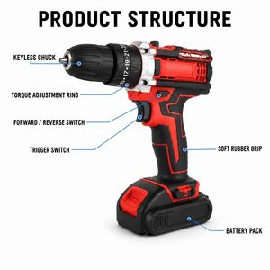 Juego de Destornilladores Eléctricos HIERKIN de Alta <span class=keywords><strong>Calidad</strong></span> Equipado con 25N. Motor con escobillas M Torque, mandril de 3/8 pulgadas - Product Image 3