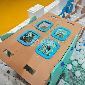 Moetry-Terrain de jeu intérieur créatif pour <span class=keywords><strong>piscine</strong></span> de sable, matériel de planche en PE durable avec tamis, jouets de sable amusants pour enfants - Product Image 4