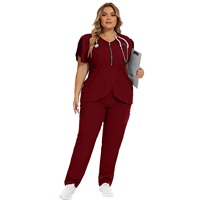 Uniforme de salon de beauté, pantalon droit uni en tissu Dobby, haut et pantalon en nylon, uniforme médical haut de gamme pour médecins