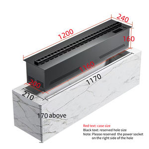 Moderno Caminetto Elettrico 3D con Effetto Fiamma LED, Vapore Acqueo Artificiale e Nebbia - Product Image 6