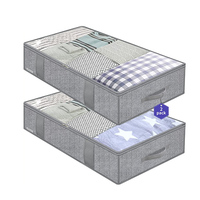 Sac de rangement pliable sous le lit pour couvertures et vêtements en tissu non tissé