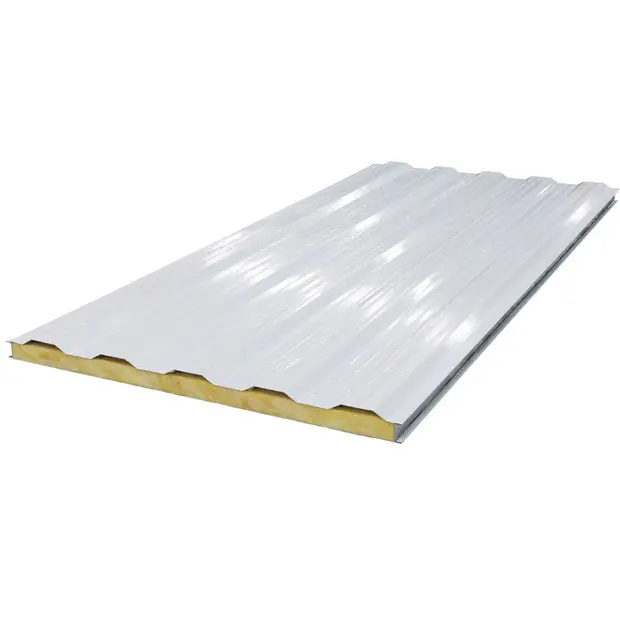 100mm 150mm EPS Sandwich Wall & Roof Panel Rock Sandwich Panel Low Cost Building Materials for Container House