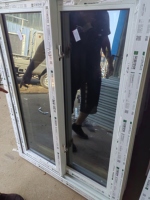 PVC Schiebefenster rahmen Doppels cheibe Kunststoff Ersatz fenster Vinyl glas PVC Horizontales Kunststoff fenster
