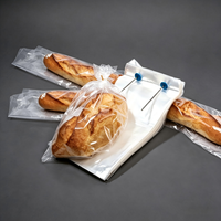 Hangbare bakkerijverpakkingstas, duurzaam PE-materiaal, transparant, wegwerpbaar, voor bakkerij, dierenvoer, dagelijkse voedselopslag