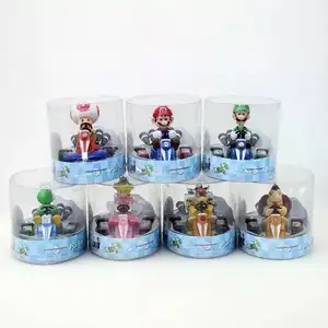 Yoshi Luigi Pad Ezel Kong Pull-Back Racer Broers Mario Kart Speelgoed Mario Auto Figuur Mario Figuur