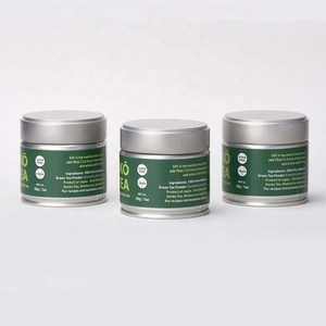 Tùy Chỉnh In Sang Trọng Cấp Thực Phẩm Matcha Trà Hộp Thiếc Kín Nhật Bản Phong Cách Nhỏ Kín Gia Vị Có Thể Matcha Trà <span class=keywords><strong>Tin</strong></span> - Product Image 2