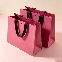 Sacs en papier kraft brun personnalisés, réutilisables, écologiques, avec poignées imprimées avec votre logo de marque pour les boutiques de cosmétiques et le commerce de détail