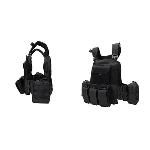 Trainingsapparatuur Outdoor Molle Snelsluiting Tactisch Vest Zwart Multifunctioneel Tactisch Vest