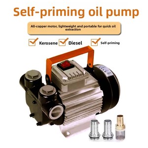 <b>12V</b> 24V 220V 550W Kerosene <b>Pump</b> Aluminum 60L/min Self-Priming Dispenser <b>Pump</b> - Product Image 3
