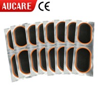 AUCARE Kit de réparation de chambre à air auto-adhésif en caoutchouc, 20 pièces/boîte, tailles mixtes, pour réparation de crevaison de vélo, moto, voiture, usage d'urgence