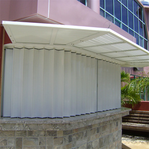 Volets pliants accordéon Hurricane en aluminium pour fenêtres, persiennes extérieures coupe-vent pour patio, conformes aux normes de l'État de la Floride - Product Image 6