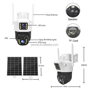 2025年热销4G太阳能安全摄像头户外无线云台355度视角移动侦测报警防水云服务摄像头 - Product Image 2