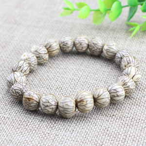 Bodhi Seed <b>Bracelet</b> 13mm Round Plant Pattern Antiques Religious Jewelry for Men Women Collectible Beads Hangzhou Origin YXPT01 - Product Image 4