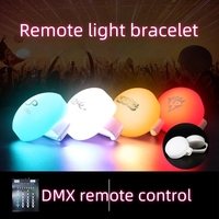 Bracelet LED arc-en-ciel pour la marche des fiertés, 15 couleurs, télécommande DMX, étanche, bracelet lumineux, logo personnalisé, promotionnel, événement LGBTQ