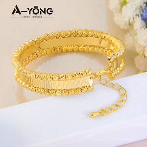 Trang Sức Khí Chất Vòng Tay Vàng Với Nhẫn Đính Kèm Vòng Đeo Tay Hạt Mở Vòng Điều Chỉnh - Product Image 6