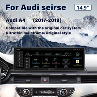 Écran de navigation GPS pour voiture 14,9 pouces 8 cœurs MTK 8+256g Carplay pour Audi A4 B9 2017-2019 Radio multimédia automobile