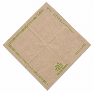 Serviettes en papier colorées Bio Delivery, style sac, 2 plis, 4 volets, écologiques, en pâte recyclée, pour dîner - Product Image 4
