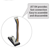 Penjualan langsung pabrik JST XH 2.54 kabel Harness rakitan Connrecto dengan kabel 10way