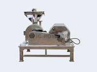 Broyeur à impact pour poudre ultrafine en acier inoxydable 304 avec moteur AC, équipement de broyage haute capacité, pulvérisateur, machine de concassage de précision