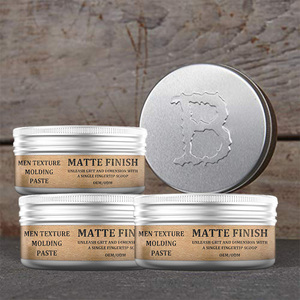 Vente en gros 3 <span class=keywords><strong>oz</strong></span> Premium forte tenue cheveux cire mat pommade séparation réalisable cire pour les coiffures des hommes - Product Image 4