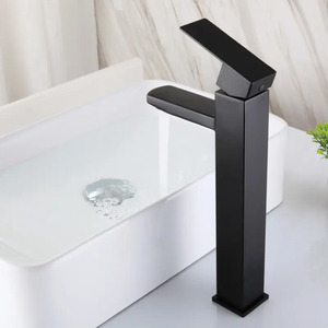 Più venduto 304 in acciaio inox singolo foro rubinetto lavabo caldo e freddo <span class=keywords><strong>nero</strong></span> <span class=keywords><strong>lavello</strong></span> <span class=keywords><strong>miscelatore</strong></span> - Product Image 4