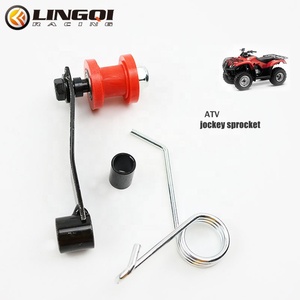 LINGQI RACING 摩托车零配件 红色铁制链条张紧器 适用于越野摩托车配件 耐用链条导轮 - Product Image 2