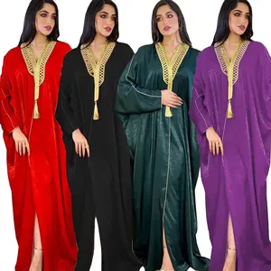 OEM ODM Clothing Manufacture Custom Abaya Low MOQ High Quality Clothing Dubai Qatar Abayas Designs Muslim Open abaya