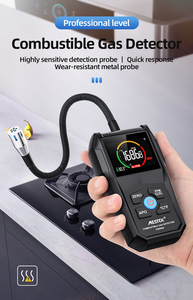 Moniteur de qualité de l'air, détecteur de gaz combustible miniature portable, haute précision, alarme sonore et lumineuse, détection de fuite de gaz dangereux, CO2, COV - Product Image 3