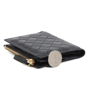 プレミアムシープスキンキルティングカードケース 女性用 ジッパー開閉 アコーディオンスタイル 小型財布 ファッションアクセサリー - Product Image 3