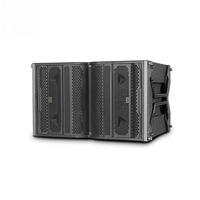 Enceintes Line-Array Empilées Multi-Haut-Parleurs en Bois Suspendues pour Festivals de Musique en Extérieur, Stades et Renforcement Sonore de Scène