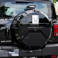Housse de roue de secours ABS à installation non destructive pour GWM Tank 300 SUV, accessoires de décoration de roue arrière