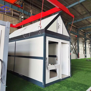 Maison triangulaire préfabriquée extensible de luxe, ossature en acier, mini-maisons modulaires, maison-conteneur pliable, villa-capsule pour l'extérieur - Product Image 6