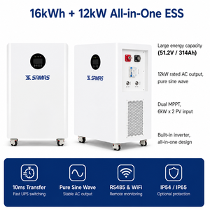 OEM <span class=keywords><strong>Onduleur</strong></span> hybride 12kW 16kWh 51.2V 314Ah avec batterie, phase divisée 127V 220V pour l'Amérique latine, le Venezuela, le Mexique, certifié CE - Product Image 2