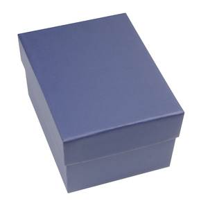 Scatola portagioie blu 16,5x12,5x7,5 cm con rivestimento in raso per confezioni regalo - Product Image 3