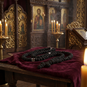 Cuerda de Oración Ortodoxa Komboskini de 100 Nudos, Cuerdas de Oración Ortodoxas Populares en Rusia y Grecia - Product Image 5