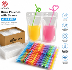 Bolsas de Plástico PE Desechables Personalizadas para Bebidas con Orificio para Pajita, Envases Transparentes para Agua, Líquidos y Alimentos - Product Image 2